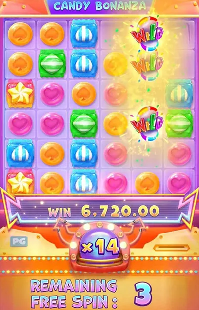 รีวิวเกมสล็อตค่าย พีจี สล็อต Candy Bonanza ขุมทรัพย์ขนมหวาน โบนัสปัง แตกง่าย