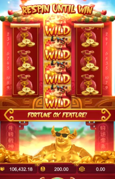 วัวนำโชค Fortune Ox ค่าย พีจี สล็อต เกมยอดนิยมตลอดกาลจาก PG