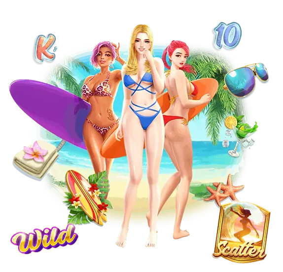 เกมจาก พีจี สล็อต สนุกริมชายหาด ทำเงินกำไรสุดปัง! บนเกม Bikini Paradise