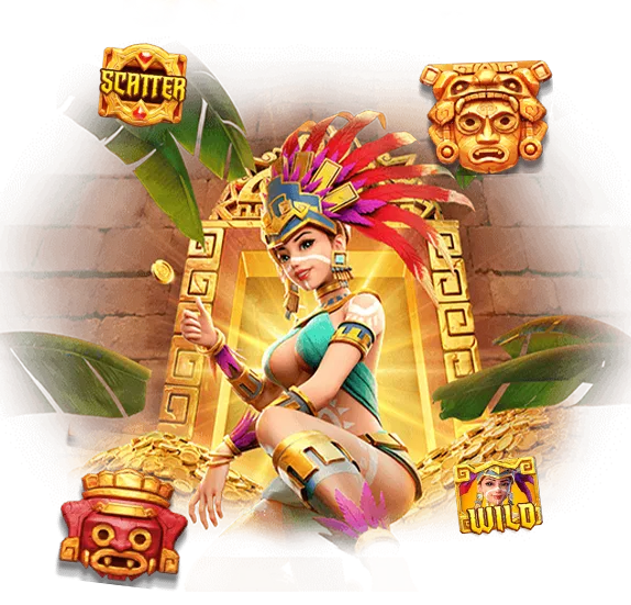 Treasures of Aztec PG Slot เกมสล็อตธีมคนป่า ล่าสมบัติ