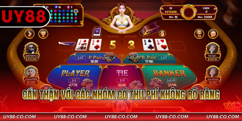 Cẩn thận với các nhóm có thu phí không rõ ràng