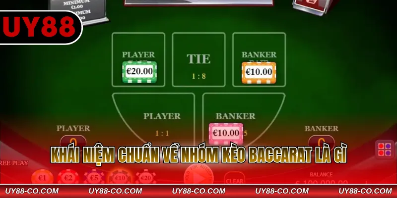Khái niệm chuẩn về nhóm kèo Baccarat là gì